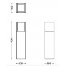 Philips 8719514490246 LED kerti oszloplámpa Arbour 1x3,8W | 800lm | 3000K | IP44 - fekete