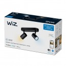 WiZ Tunable White 8719514551831 LED mennyezeti spotlámpa Imageo 2x5 | GU10 | 690lm | 2700-6500K - szabályozható, fekete