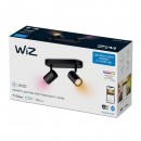 WiZ Colors 8719514551954 LED mennyezeti spotlámpa Imageo 2x5 | GU10 | 700lm | 2200-6500K | RGB - szabályozható, fekete
