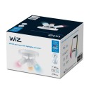 WiZ Colors 8719514554511 IMAGEO mennyezetre szerelhető spotlámpa 3xGU10 | 3x5W | 345lm | 2200-6500K | RGB - fehér