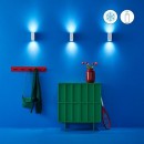 Wiz Colors 8719514554597 fali lámpa 2xGU10 | 2x5W | 345lm | 2200-6500K | RGB - fehér
