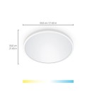 WiZ Tunable 8719514554979 SuperSlim mennyezetre szerelhető lámpa LED 32W | 3800lm | 2700-6500K - szabályozható