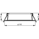 Philips 8720169173781 LED süllyeszthető lámpa Meson | 12,5W integrált LED forrás | 1300/960 lm | 4000K