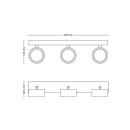 Philips 8720169174788 LED spotlámpa Bracia | 16,5W integrált LED forrás | 1650 lm | 2700K