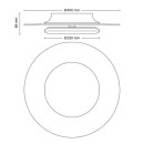Philips 8720169195219 LED mennyezetre szerelhető lámpa Garnet | 30W integrált LED forrás | 3400 lm | 4000K