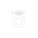 Philips 8720169195233 LED mennyezetre szerelhető lámpa Garnet | 30W integrált LED forrás | 3400 lm | 4000K