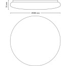 Philips 8720169196070 LED mennyezetre szerelhető lámpa Izso | 24W integrált LED forrás | 2500 lm | 2700-6500K
