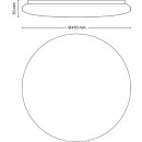 Philips 8720169196094 LED mennyezetre szerelhető lámpa Izso | 40W integrált LED forrás | 4300 lm | 2700-6500K