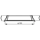Philips 8720169230965 LED süllyeszthető lámpa Meson | 20W integrált LED forrás | 2100/1400 lm | 3000K