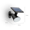 Philips 8720169265523 LED napelemes kültéri fali lámpa Jivix | 1,5W integrált LED forrás | 150lm | 2700K