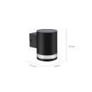 Philips 8720169265547 LED napelemes kültéri fali lámpa Fyce | 1,5W integrált LED forrás | 200lm | 2700K
