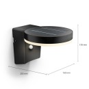 Philips 8720169265769 LED napelemes kültéri fali lámpa Zonal | 1,3W integrált LED forrás | 250lm | 3000K