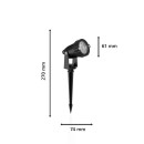 Philips 8720169269217 LED alacsony feszültségű kültéri világítás Caper | 1,5W integrált LED forrás | 2700K