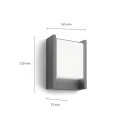 Philips 8720169278042 LED kültéri fali lámpa Arbour | 3,8W integrált LED forrás | 800lm | 2700K