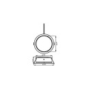 Philips 8720169308169 LED süllyeszthető lámpa Diamond Cut | 4,8W integrált LED forrás | 800lm | 3000K
