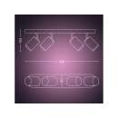 Philips HUE  8720169319578 LED mennyezeti spotlámpa Fugato  | 4x4,2W GU10 | 2000-6500K+RGBK