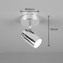 Trio 880400106 fali vagy mennyezeti spotlámpa Angelo 1x5W | GU10 | IP44 - króm