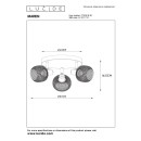 Lucide 77978/13/30 mennyezeti spotlámpa Maren 3x40W | E14 - fekete, állítható, szabályozható