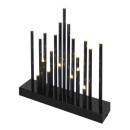 Emos DCAW04 LED gyertyatartó 1,2W | 20 LED | 3xAA | 2700K | IP20 - időzítő, meleg fehér, fekete