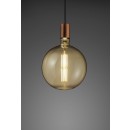 Trio 907-879 LED dizájn szálas izzó Globe 1x8W | E27 | 560lm | 2700K - szabályozható, borostyánsárga