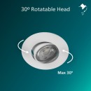 Philips 8721103038012 LED süllyeszthető lámpa Cilantro  | 5W integrált LED forrás | 500lm | 2700K | fehér
