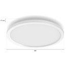 Philips 8720169328938 LED mennyezetre szerelhető lámpa Aurelle  | 21W integrált LED forrás | 2450lm | 2200-6500K