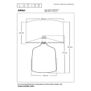 Lucide L105538173 asztali lámpa ARRAH  E27