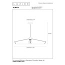 Lucide L104137072 mennyezeti függőlámpa YUNKAI  E27