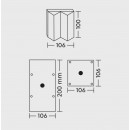 Trio 9965-32 sarokkonzol - tartozék fali lámpához, a homlokzat sarkához való rögzítéséhez