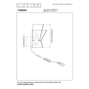 Lucide L102200172 fali lámpa TASMAN  E14