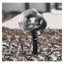 Emos DCPC03 LED dekorációs kivetítő - hópelyhek 4W | IP44 - fehér, forgó fény, fekete