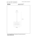 Lucide L214330130 mennyezeti függőlámpa ROSAS  E27