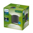 Philips 8721103104830 LED kültéri fali lámpa Zyra  | 4W integrált LED forrás | 800lm | 2700K | antracit