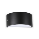 Ideal lux 118635 kültéri fali lámpa REX-2 E27 | fekete
