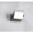 Trio T246869142 LED kültéri fali lámpa KANSAS  | 10W integrált LED forrás | 1000lm | 3000K