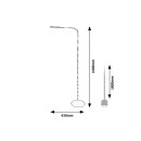 Rabalux 98074009 LED állólámpa Adelmo | 10W integrált LED forrás | 910lm | 3000-6000K