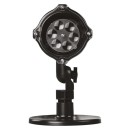 Emos DCPC04 LED dekorációs kivetítő - hópelyhek 3.6W | IP44 - hideg fehér, forgó fény, fekete