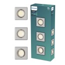 Philips 8721103037053 süllyeszthető lámpakészlet Peridot GU10 | króm