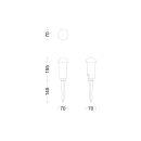 Philips 8720169386990 LED Edwina  | 5W integrált LED forrás | 540lm | 2700K | fekete