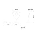 Globo AMORE 28054C LED asztali lámpa | 6W LED | 250lm | 3000K