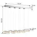 Globo 49350-92H LED mennyezeti függőlámpa Amur 1x96W | 4000K