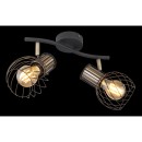Globo 54013-2 mennyezetre szerelhető lámpa Argusto 2x40W | E27 - fekete