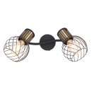 Globo 54013-2 mennyezetre szerelhető lámpa Argusto 2x40W | E27 - fekete