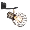 Globo 54013-2 mennyezetre szerelhető lámpa Argusto 2x40W | E27 - fekete