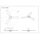 Globo ARMANDO 03666S LED ventilátor világítással | 20W LED | 1450lm