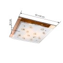 Globo 40412-3 mennyezetre szerelhető lámpa Ayana 3x40W | E27