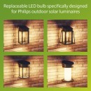 Philips 8720169361980 LED napelemes izzó | 3W integrált LED forrás | 500lm | 2700K