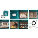 Philips 8721103131256 LED süllyeszthető lámpa MESON | 6W integrált LED forrás | 340lm | 3000K | fekete