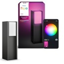 Philips Hue  8721103118455 LED kültéri oszloplámpa Turaco  | 8W integrált LED forrás | 1100lm | 2000-6500K | rgb - színes | fényerőszabályzó | antracit
