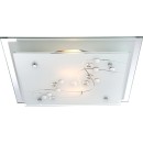 Globo 48092-2 mennyezeti lámpa Ballerina I 2x60W | E27 - króm, szatén üveg